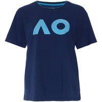 Australian Open AO Stack Print Core Logo T-Shirt Damen in dunkelblau von Australian Open