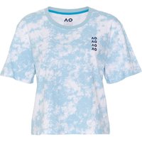 Australian Open AO Tie Dye Cropped T-Shirt Damen in hellblau, Größe: S von Australian Open