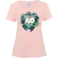 Australian Open Flower T-Shirt Damen in pink, Größe: M von Australian Open