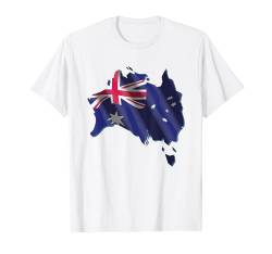 Australia Flagge Australier Land Damen Herren Fun Australien T-Shirt von Australien Fahne Australisch Frauen Männer Deko