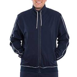 Authentic Klein Herren Sport- und Freizeitjacke aus 100% Baumwolle 2 Eingrifftaschen, 58, Marine von Authentic Klein