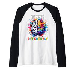 Neurodiversity Shirt - Think Differently ADHS Autismus Raglan von Autism Awareness Shirts Designs Men Women Kids