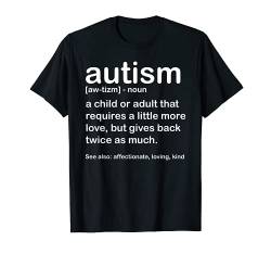 Autism Awareness Shirt Autismus Definition für Mom Dad Teacher von Autism Awareness Shirts