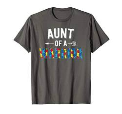 Autism Family Shirt Aunt Of A Warrior Autism Awareness T-Shirt von Autism Awareness by 14th Floor