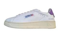 AUTRY ADLW GN08 Dallas Unisex Leder Sneaker Weiß Lila, Weiß Lila, 39 EU von Autry