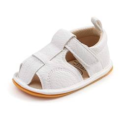 Auxm Baby Sandalen für 0-18 Monate, Unisex-Kinder Sommer Sandalen Mädchen Jungen Kindersandale Anti-Rutsch Krabbelschuhe Babyschuhe von Auxm