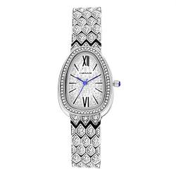 Avaner Armbanduhr Damen Uhr mit Runde Voll Diamant Gehäuse Armband Römische Ziffern Damenuhren Abnehmbares Band Analog Quarzuhr für Damen Frauen von Avaner