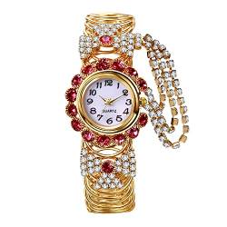 Avaner Armbanduhr Damen Uhren Elastisches Armband Volldiamantdekoration Analog Quarzuhr für Frauen von Avaner