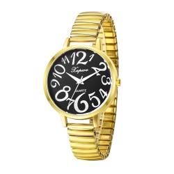 Avaner Armbanduhr Damenuhren mit großes Zifferblatt LEICHT ZU LESEN Analog Quarzuhr mit elastische Armband für Frauen von Avaner