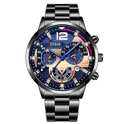 Avaner Armbanduhr Herren Uhr mit Leuchtzeiger Herrenuhr Großes Zifferblatt Quarzuhr Abnehmbares Armband Uhr für Männer von Avaner