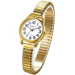 Avaner Armbanduhr Herrenuhren Modische Damenuhren mit großes digitales Zifferblatt, LEICHT ZU LESEN Analog Quarzuhr mit elastische Armband für Männer Frauen Paare von Avaner
