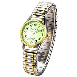 Avaner Armbanduhr Herrenuhren Modische Uhr Damenuhren mit großes digitales Zifferblatt, LEICHT ZU LESEN Analog Quarzuhr mit elastische Armband für Männer Frauen Paare von Avaner
