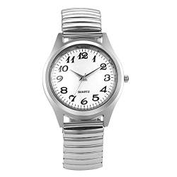 Avaner Armbanduhr Herrenuhren mit großem Zifferblatt Modische Damenuhren mit elastisches Armband, Analog Quarzuhr für Männer Frauen Paare von Avaner