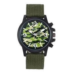 Avaner Herren Uhren Armbanduhr Sport Camouflage Zifferblatt Quarz Uhr Herrenuhr Nylon Armband Analog Uhr für Männer von Avaner