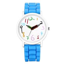 Avaner Kinderuhr Armbanduhr Jungen Mädchen Uhr Minimalistische Cartoon Bleistift dekorative Zeiger Silikonband Jugend Quarzuhr von Avaner
