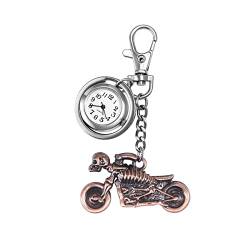 Avaner Schlüsselanhänger Taschenuhr, Rucksack Gürtel Taschenuhr, Schlüsselanhänger Uhr mit Anhänger, Clip on Schlüsselschnalle Revers Uhr für Damen und Herren von Avaner