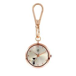Avaner Taschenuhr mit großes Zifferblatt Rucksack Schlüsselanhänger Uhr Schwesternuhren mit Clip Pocket Watch für Damen Herren Jungen Mädchen von Avaner