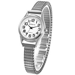 Avaner Uhr Armbanduhr Herrenuhren Modische Damenuhren mit großes digitales Zifferblatt, LEICHT ZU LESEN Analog Quarzuhr mit elastische Armband für Männer Frauen Paare von Avaner