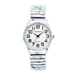 Avaner Uhren Damen Bohemian Stil: Stretchband Armbanduhr mit Großen Arabischen Ziffern Analoge Quarzuhr Einziehbare Banduhr Leicht Ablesbare Uhr für Frauen von Avaner