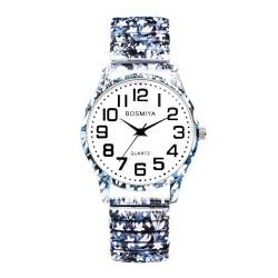 Avaner Uhren Damen Bohemian Stil: Stretchband Armbanduhr mit hochauflösendem und großen Ziffern Analog Quarzuhr Einziehbare Banduhr Leicht Ablesbare Uhr für Frauen von Avaner