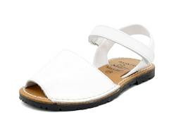 Avarca Sandalen Leder Kinderschuh Klettverschluss Sandalette Mädchen Jungen Sommer Schuhe Weiß Größe 27 EU von Avarca