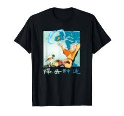 Avatar: The Last Airbender Aang & Momo Relaxing Distressed T-Shirt von Avatar: The Last Airbender