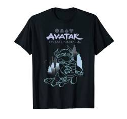 Avatar: The Last Airbender Appa Majestic Air Temple Outline T-Shirt von Avatar: The Last Airbender