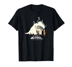 Avatar: The Last Airbender Team Avatar Group Shot Distressed T-Shirt von Avatar: The Last Airbender