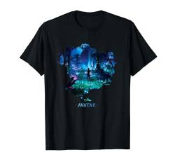 Avatar Na’vi in Pandora Jungle at Night with Logo T-Shirt von Avatar