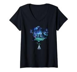 Avatar Pandora At Night Movie Poster T-Shirt mit V-Ausschnitt von Avatar
