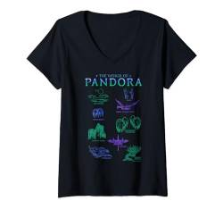 Avatar The World Of Pandora Flora & Fauna T-Shirt mit V-Ausschnitt von Avatar
