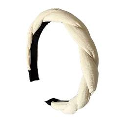 Geflochtenes Stirnband, Schaumstoff, gepolstert, Hautpflege, Stirnband für Damen, Slip-Stirnbänder, Yoga, Schweißband, Stirnband zum Waschen des Gesichts von Avejjbaey