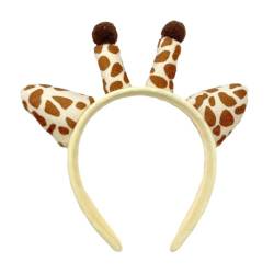 Unisex Giraffen-Stirnbänder, elastisches Make-up-Stirnband, Stretch, weich, Yoga, Sport, Gesichtshaarhalter, rutschfest, Gesichtshaarhalter mit Giraffe, Waschen, Gesichts-Stirnband, elastisches von Avejjbaey