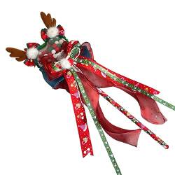 Weihnachtliche Lolitas Haarspange mit Hut/Hirschgeweih Verzierungen, handgefertigt, Lolitas, Haarschmuck für kleine Mädchen und Frauen, Weihnachts-Haarspange, handgefertigt, Weihnachts-Lolitas, von Avejjbaey