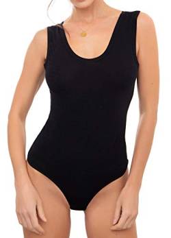 Avely Damen Body Trägertop (XS, Schwarz) von Avely