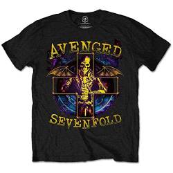 Avenged Sevenfold Herren Stellar T-Shirt, Schwarz, L von Avenged Sevenfold
