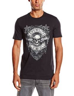 Avenged Sevenfold Herren T-Shirt Stars Flourish, Schwarz (Black), M von Avenged Sevenfold