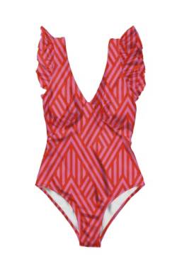 Averie Damen Cerise One Piece Swimsuit, Weiß, S EU von Averie