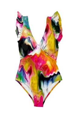 Averie Damen Shanaya One Piece Swimsuit, Weiß, M EU von Averie