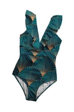 Averie Women's Swimsuit Lucia Retro One-Piece XS-3XL Recycled Fabric von Averie