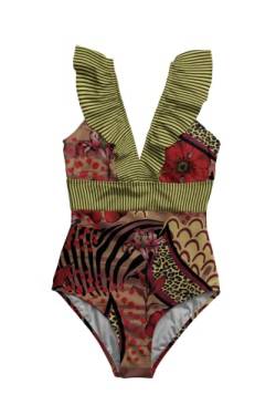 Averie Women's Swimsuit Narelle Retro One-Piece XS-3XL Recycled Fabric von Averie