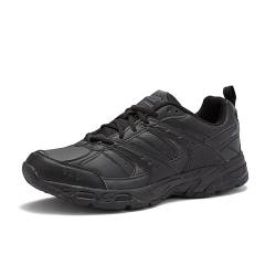 Avia Avi-Verge Herren Sneakers Tennis Athletic Cross Training Pumps für Männer, Jet Black/Castle Rock, 14 X-Wide von Avia