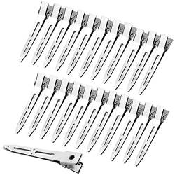 AvoDovA 50 Stück Haarspange, Silber EnteBill Haarspangen, 5.5CM Haar Klammer, Haarclips, Abteilklammern Hair Clips Combi, Haarklammern Friseurbedarf, Metallklemmen haarklemmen Damen Mädchen von AvoDovA