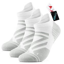 Avoalre 3 Paar Coolmax Knöchelsocken,Sportsocken Baumwolle,Atmungsaktive Laufsocken für Frauen 43-46,kurze Sneaker Socken für Fitness, Laufen, Joggen, Wandern, Workout, Freizeit-Outdoor Söckchen von Avoalre