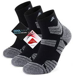 Avoalre Sportsocken Herren, Coolmax Sport Laufsocken Atmungsaktive Running Socks, Sport Socken für Laufen Jogging Walking Running Fitness von Avoalre