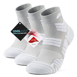 Avoalre Sportsocken Herren, Coolmax Sport Laufsocken Atmungsaktive Running Socks, Sport Socken für Laufen Jogging Walking Running Fitness von Avoalre