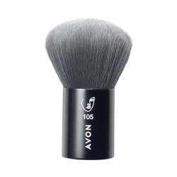 Avon Kabuki-Pinsel, zum Auftragen und Verblenden von Pudern und Bronzern für natürlich aussehende Deckkraft und Finish, veganfreundlich mit einem Griff aus recyceltem Kunststoff. von Avon