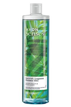 Avon Senses Secret Lagoon Wasserfrüchte und Moschusduft Duschgel 500 Ml von Avon