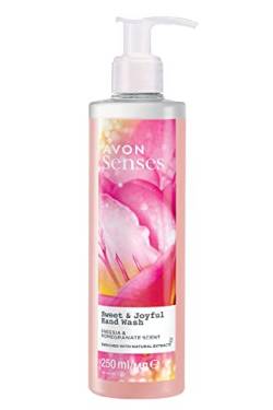 Avon Senses Sweat & Joyful mit Freesie und Granatapfel Duft flüssige Handseife 250 Ml von Avon