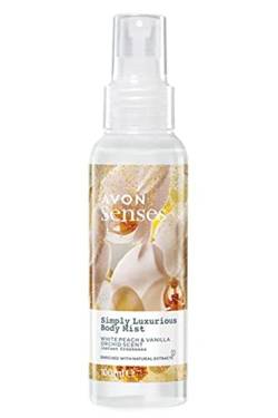 Avon Simply Luxurious White Pfirsich & Vanille Orchidee Duft Körperspray 100 Ml. von Avon